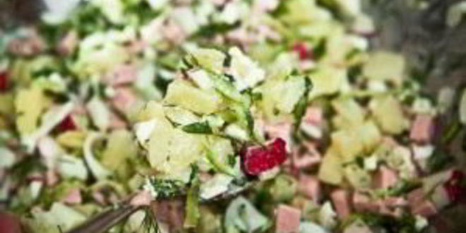 Рецепт окрошки классической с колбасой на воде