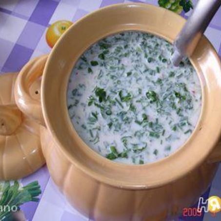 Рецепт Окрошки на бульоне