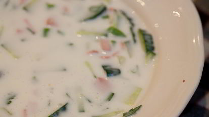 Рецепт Окрошки на кефире