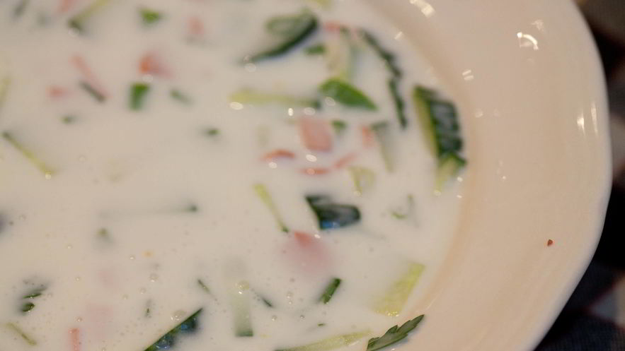 Рецепт окрошки на кефире