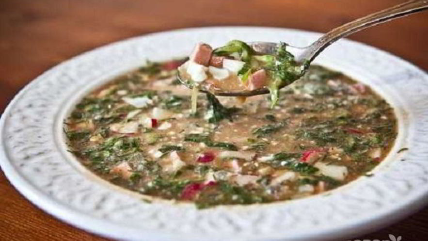 Рецепт окрошки на квасе