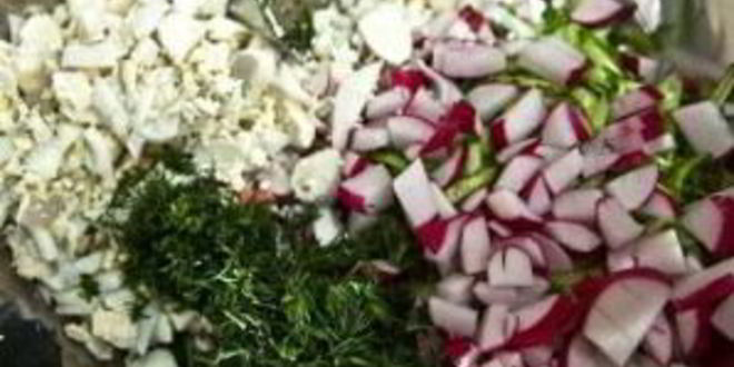 Рецепт окрошки на квасе