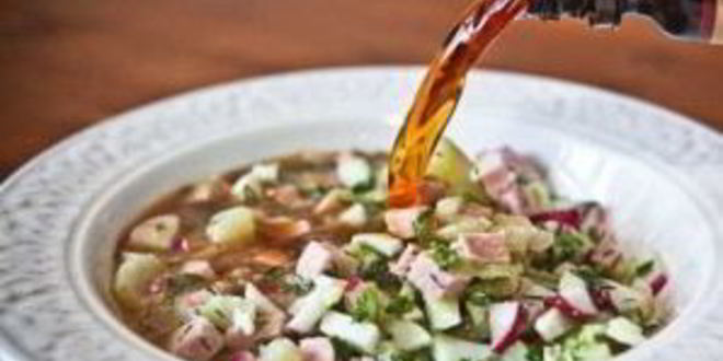 Рецепт окрошки на квасе