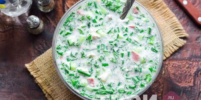 Рецепт окрошки на минералке