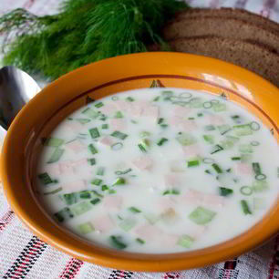 Рецепт Окрошки на тане