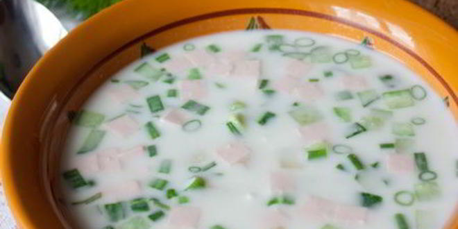 Рецепт окрошки на тане