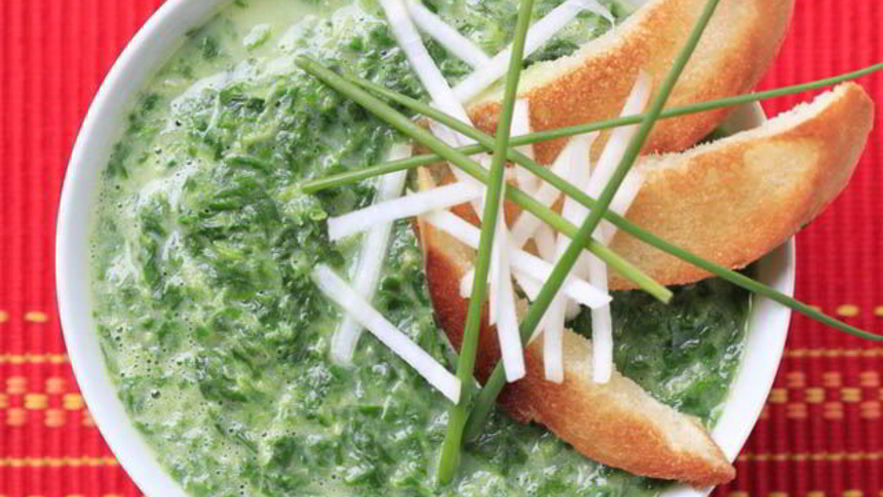 Рецепт окрошки по-армянски с гренками