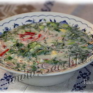 Рецепт Окрошки по Дюкану