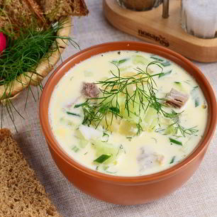 Рецепт Окрошки с говядиной