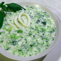 Рецепт Окрошки с кальмарами