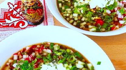 Рецепт Окрошки с квасом