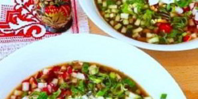 Рецепт окрошки с квасом