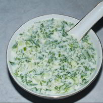 Вкусная окрошка на кефире