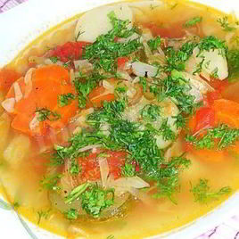 Рецепт Дачного супа овощной