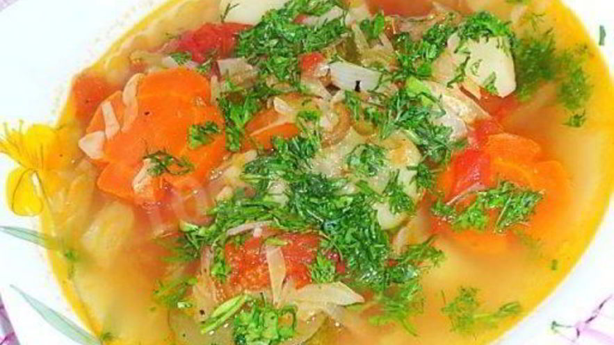 Рецепт дачного супа овощной