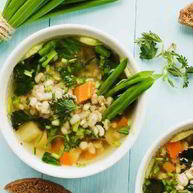 Рецепт Густого овощной суп с цельнозерновым ячменем