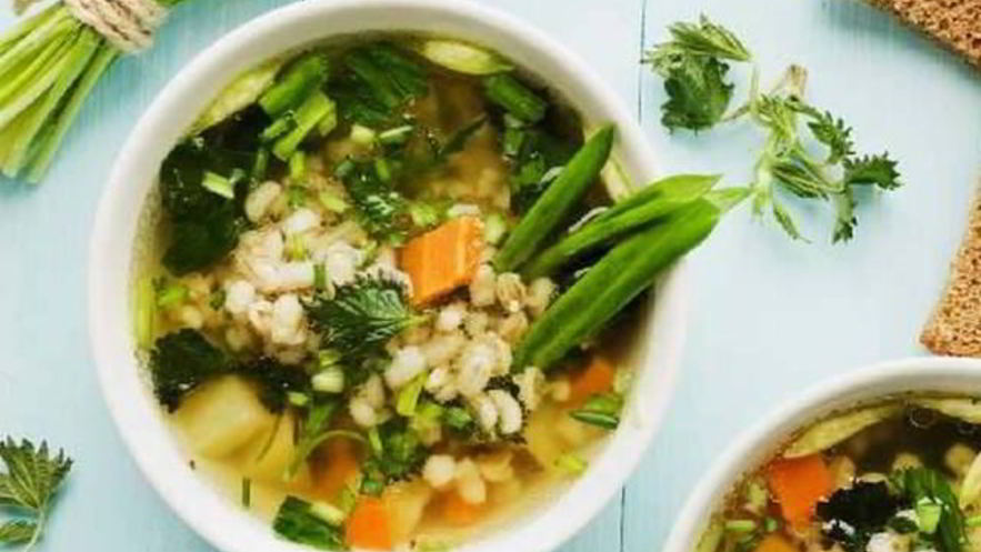 Рецепт густого овощной суп с цельнозерновым ячменем