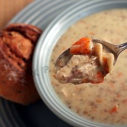 Рецепт Куриного сливочного супа с овощами