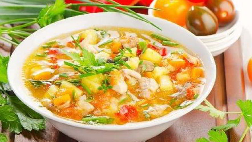 Рецепт куриного супчика с овощами