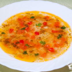 Рецепт Легкого овощной суп с рисом