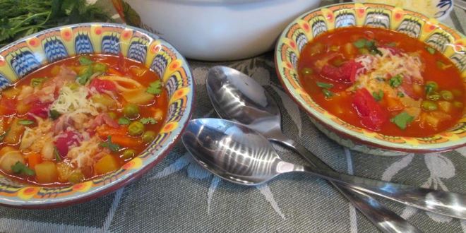 Рецепт минестроне с беконом