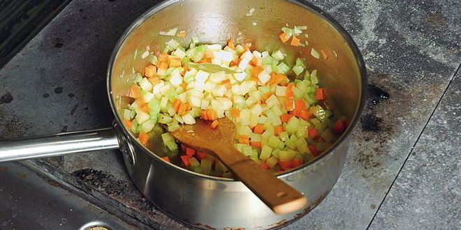 Рецепт минестроне с дайконом и укропом