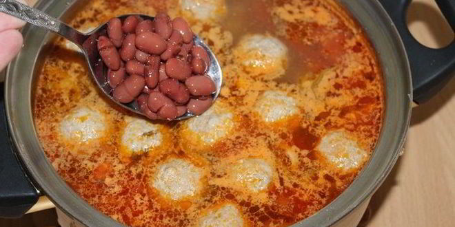 Рецепт наваристого супа с фрикадельками и овощами