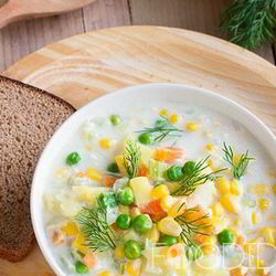 Рецепт Овощного супа на молоке