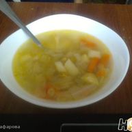 Рецепт Овощного супа с горошком и капустой
