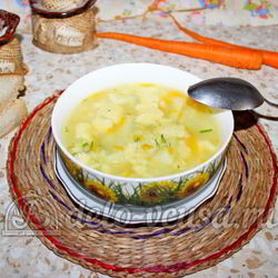 Рецепт Овощного супа с клецками