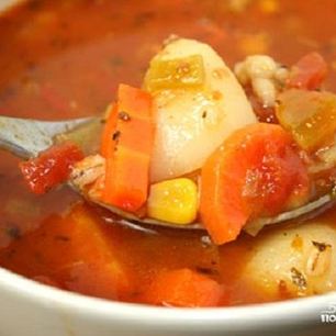 Рецепт Овощного супа с перловкой