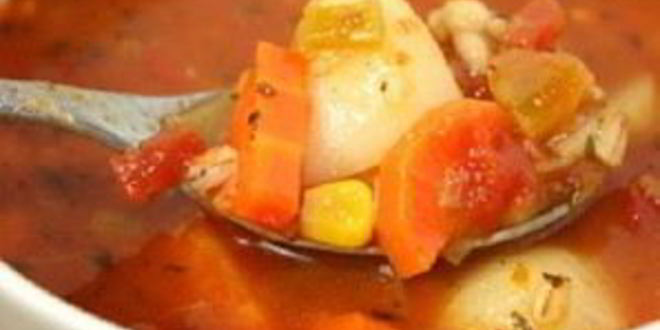 Рецепт овощного супа с перловкой