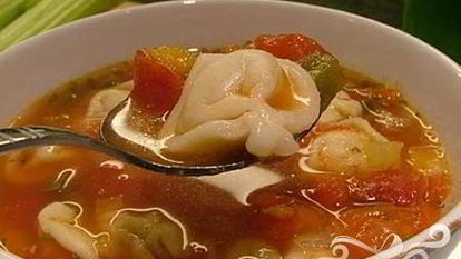 Рецепт Овощного супа с тортеллини