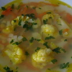 Рецепт Овощного супа с цветной капустой