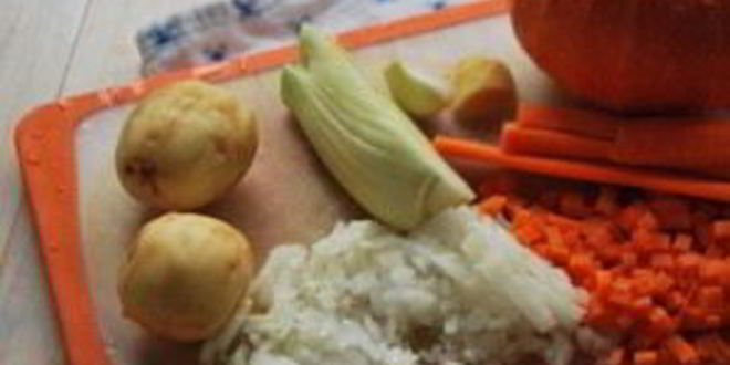 Рецепт овощного супа с тыквой