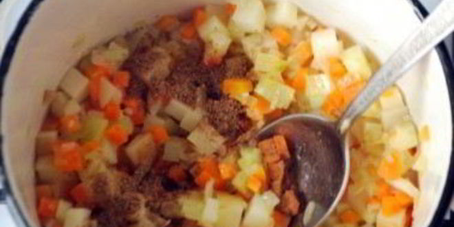 Рецепт овощного супа с тыквой