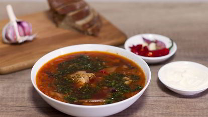 Рецепт Овощного супа со свининой