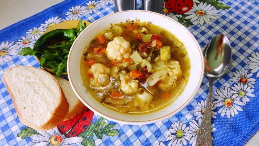 Рецепт овощного супа в мультиварке