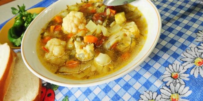 Рецепт овощного супа в мультиварке