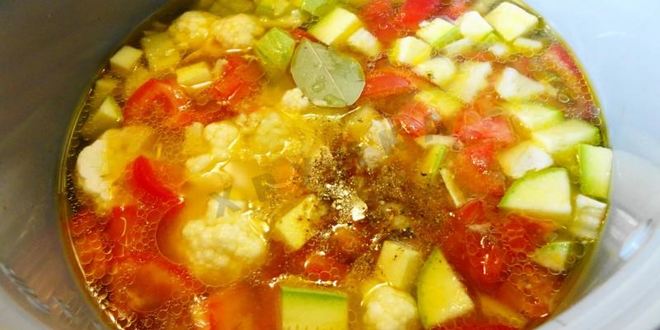Рецепт овощного супа в мультиварке
