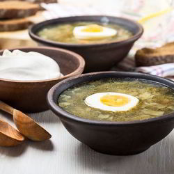 Рецепт Полезного овощной суп со шпинатом