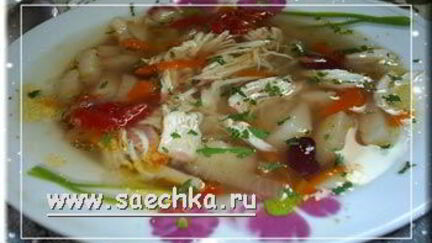 Рецепт Супа овощной с куриной грудкой и фасолью в скороварке