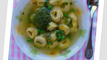 Рецепт Супа овощной с тортеллини