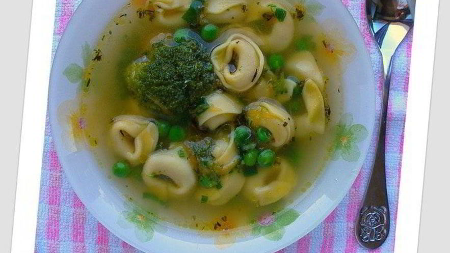 Рецепт супа овощной с тортеллини