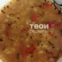 Рецепт Вегетарианского овощной суп с геркулесом