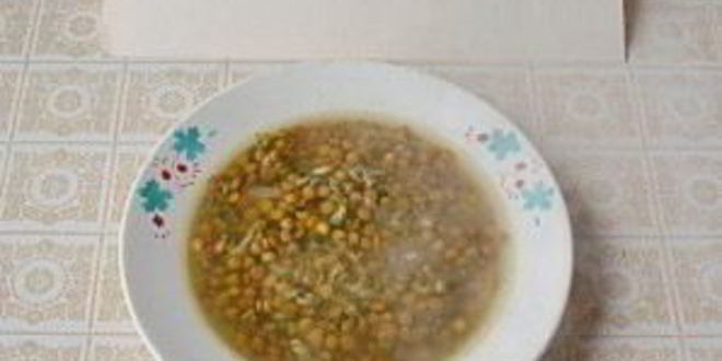 Рецепт чечевичной похлебки с сельдереем и шпинатом