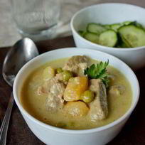 Рецепт Густой похлебки из баранины в кокосовом молоке