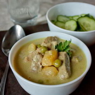 Рецепт Густой похлебки из баранины в кокосовом молоке