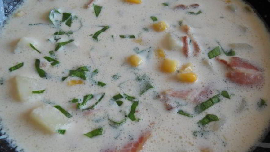 Рецепт кукурузной похлебки с беконом