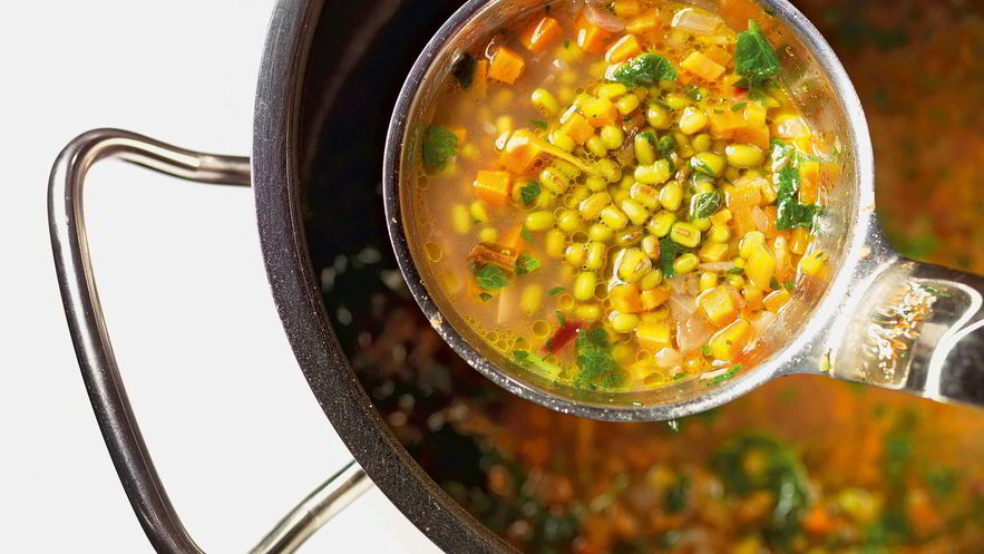 Рецепт похлебки из гороха маш с мятой